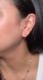 Load image into Gallery viewer, Mini Zirconias Huggies Earrings
