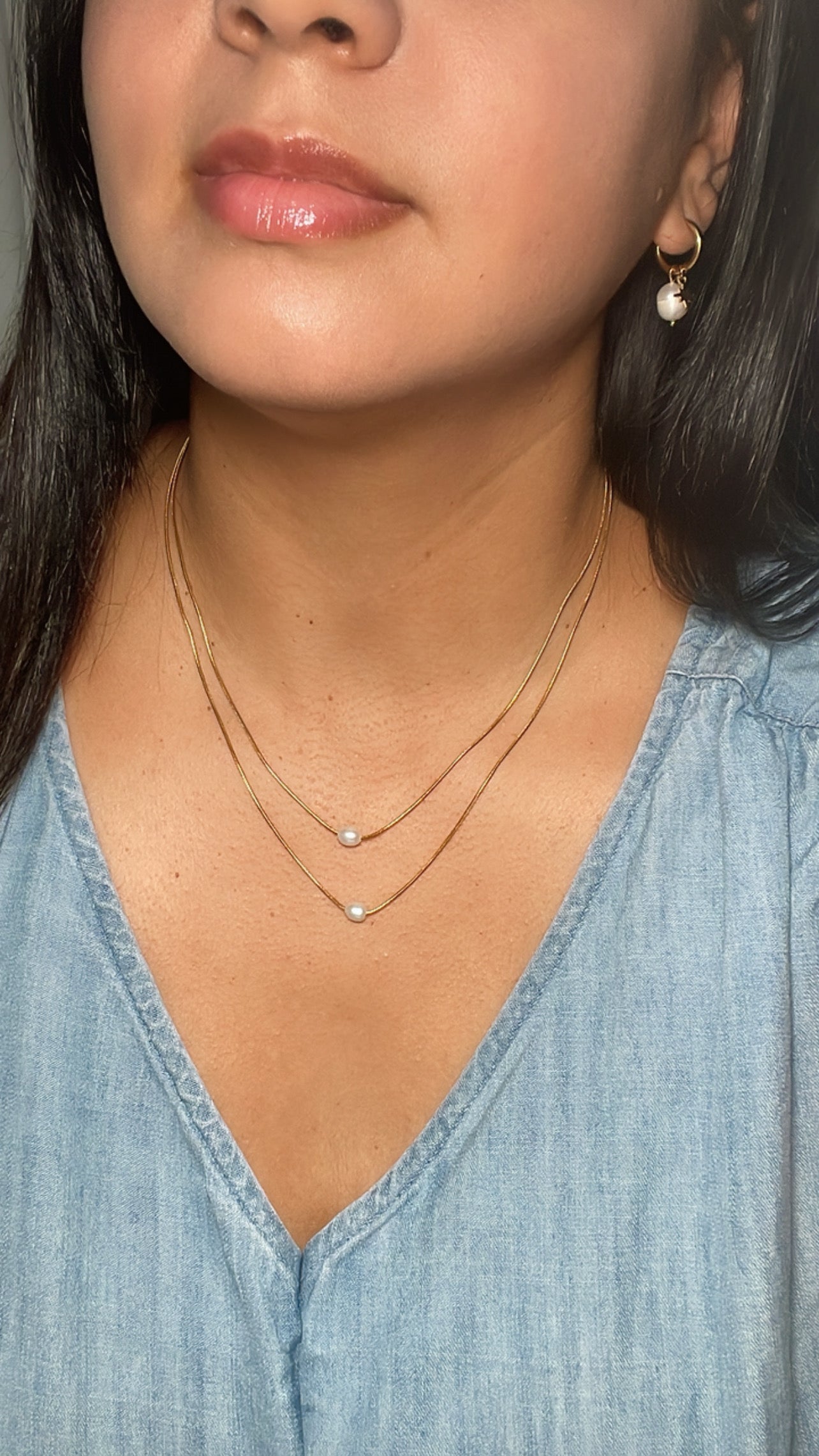 Double Layered Freshwater Pearl Necklace