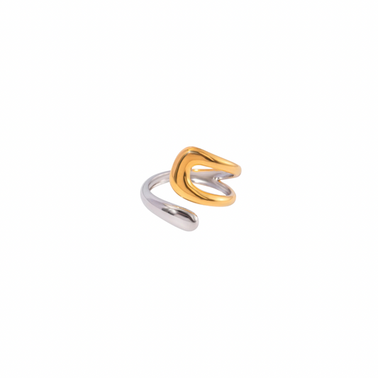 Two Tone Color Block Ring