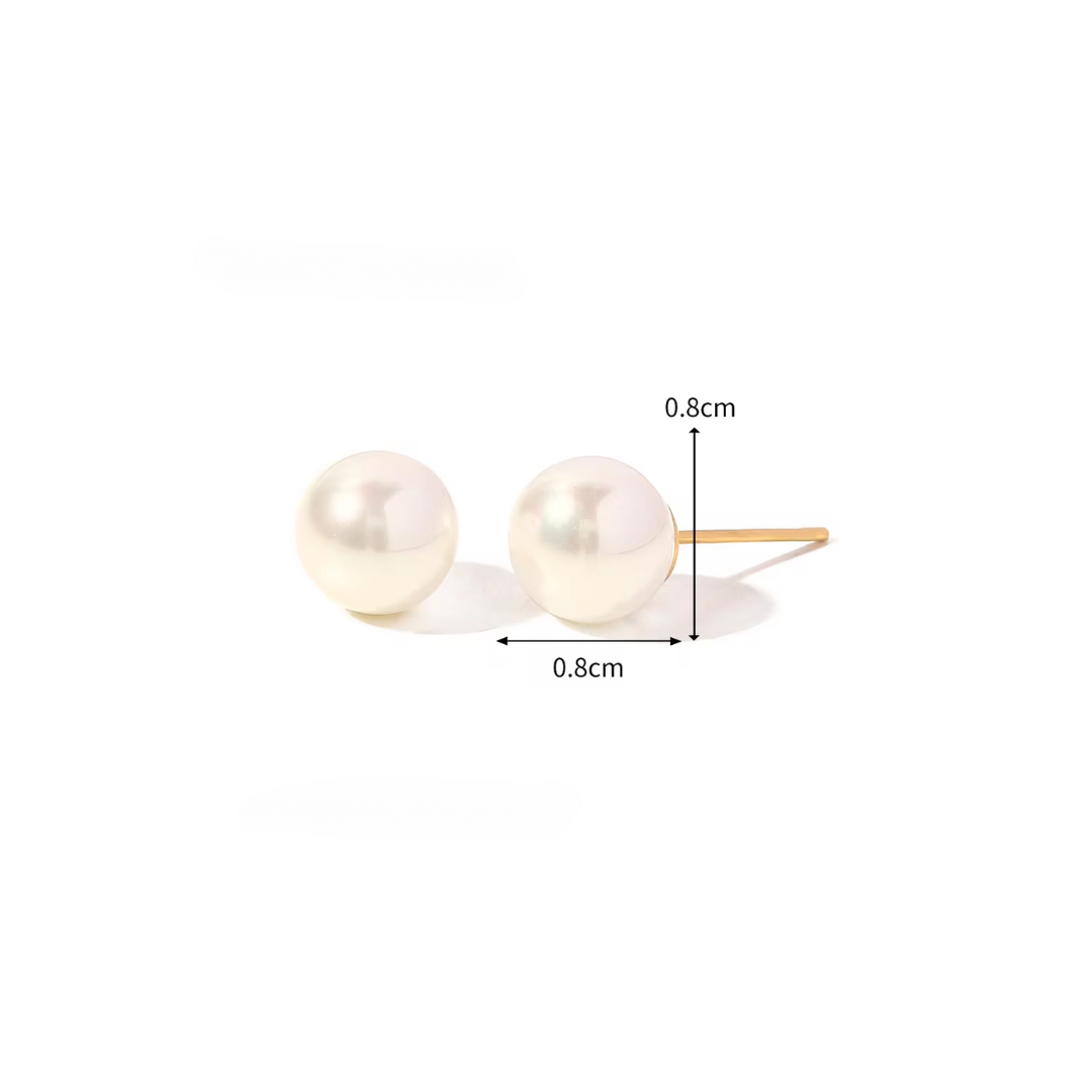 Classic Pearl Studs Earrings