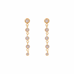 Load image into Gallery viewer, Mini Zirconias Long Studs Earrings
