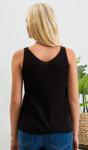 Basic Black Knit Top