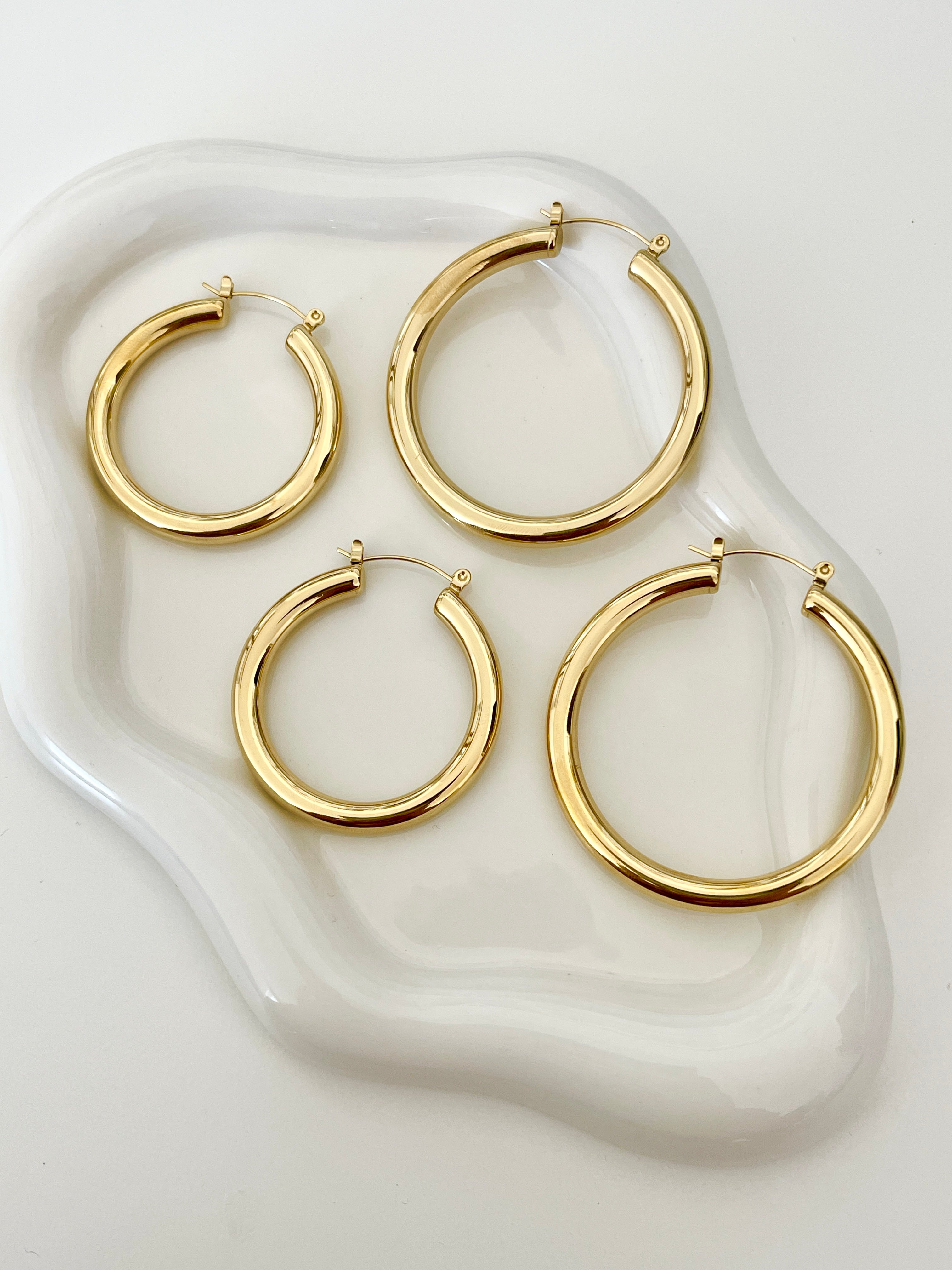 Bold JLO Hoops Earrings (2 sizes available)