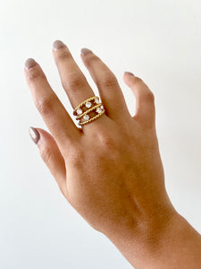 Singles Zirconias Layered Ring