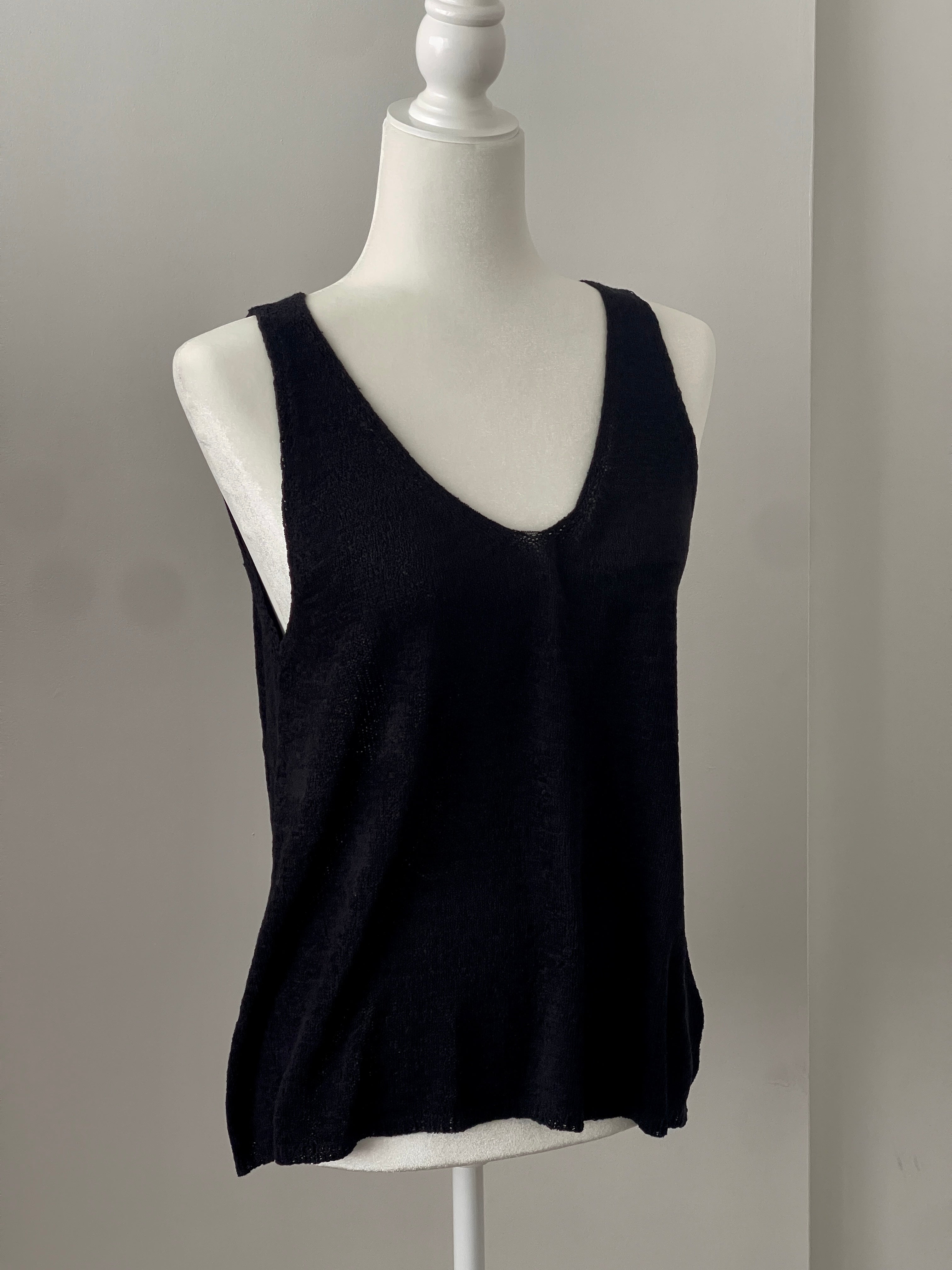 Basic Black Knit Top