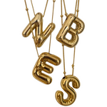 Load image into Gallery viewer, Gold Balloon Initial Necklace
