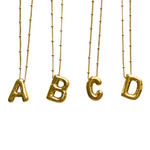 Load image into Gallery viewer, Gold Balloon Initial Necklace
