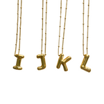 Load image into Gallery viewer, Gold Balloon Initial Necklace
