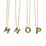 Load image into Gallery viewer, Gold Balloon Initial Necklace
