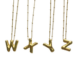 Load image into Gallery viewer, Gold Balloon Initial Necklace
